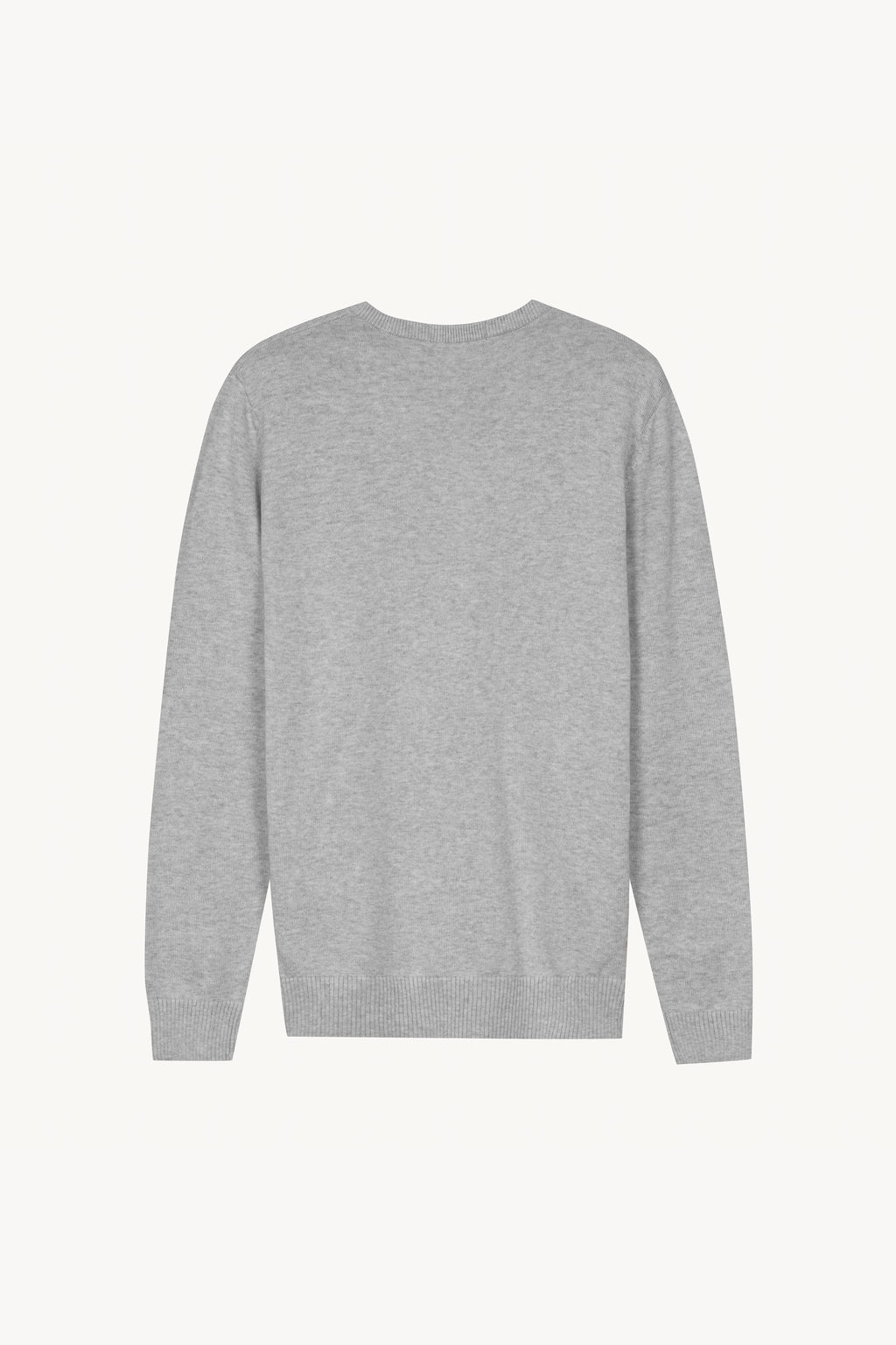Lightweight V-Neck Jersey in Heather Grey