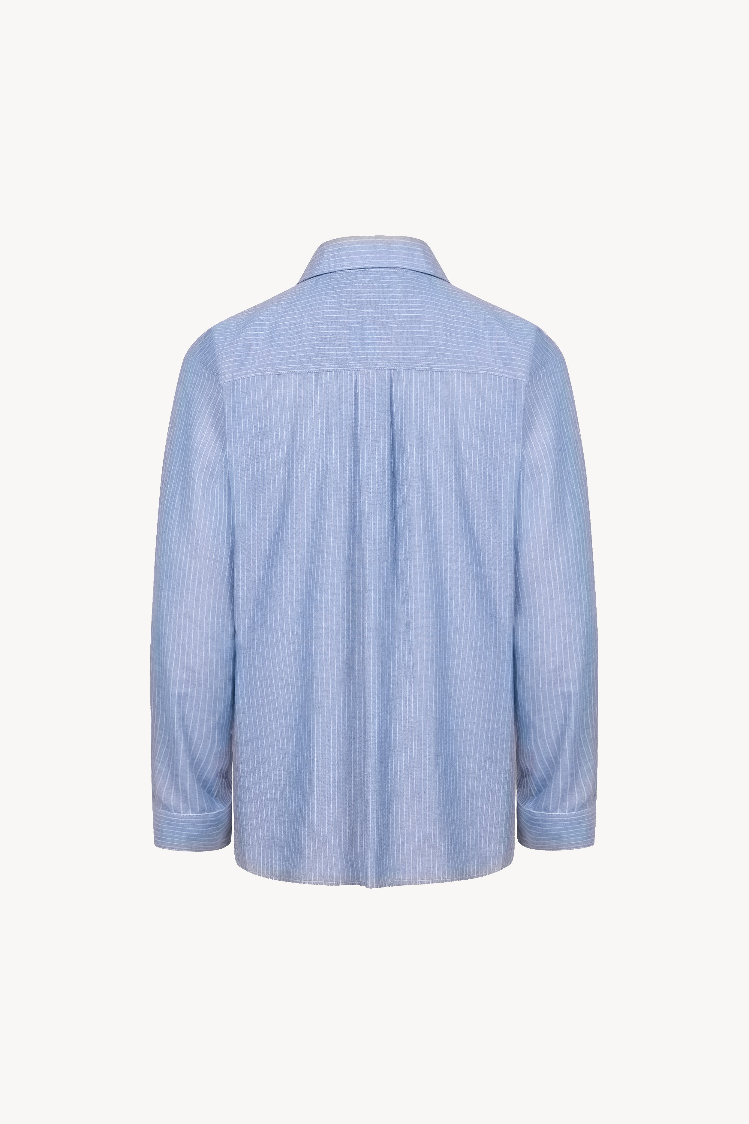 Aurelian Stripe Shirt in Porcelain Blue