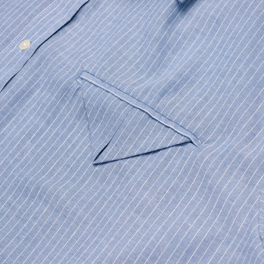 Aurelian Stripe Shirt in Porcelain Blue