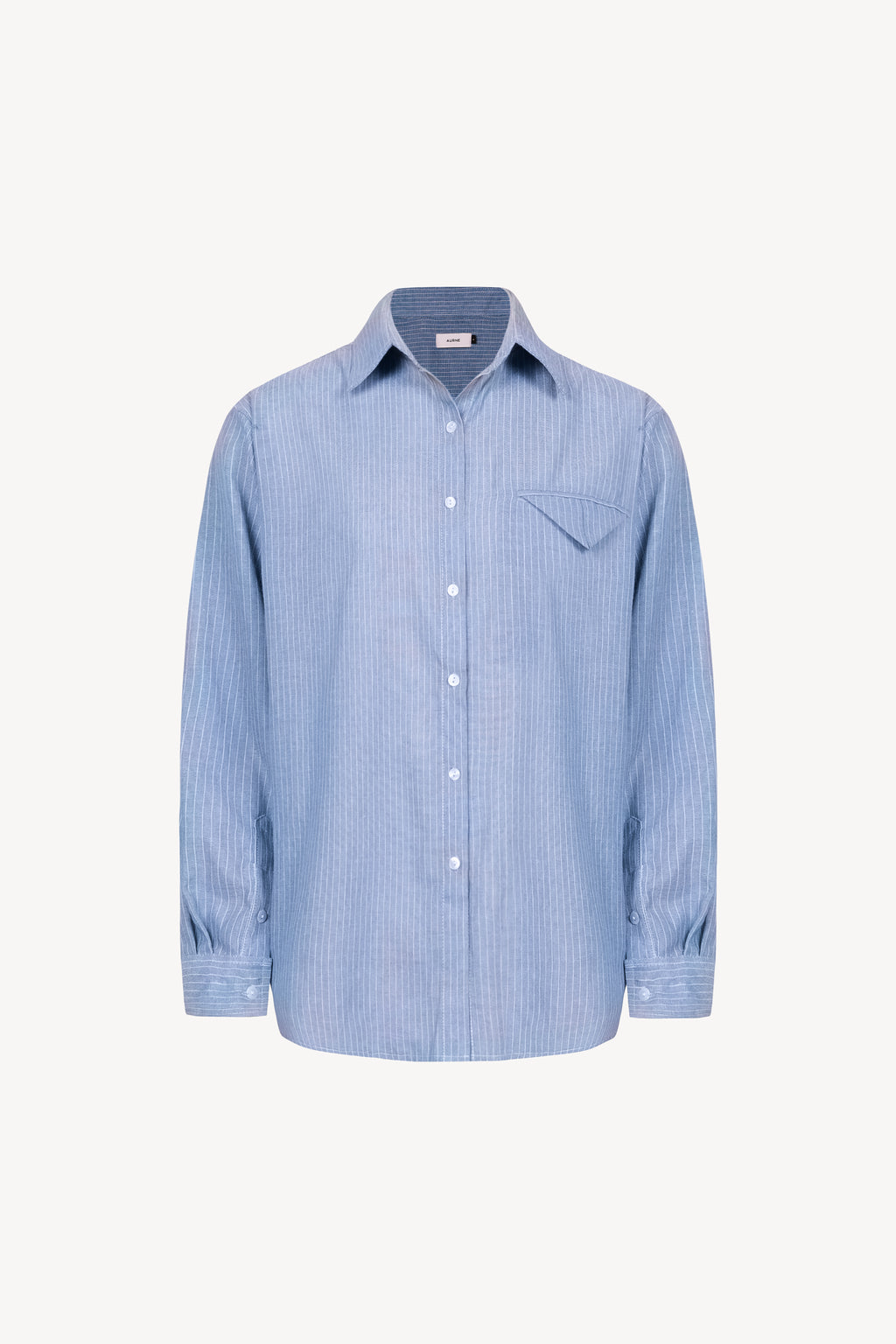 Aurelian Stripe Shirt in Porcelain Blue