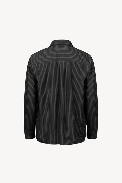 Aurelian Stripe Shirt in Graphite Grey