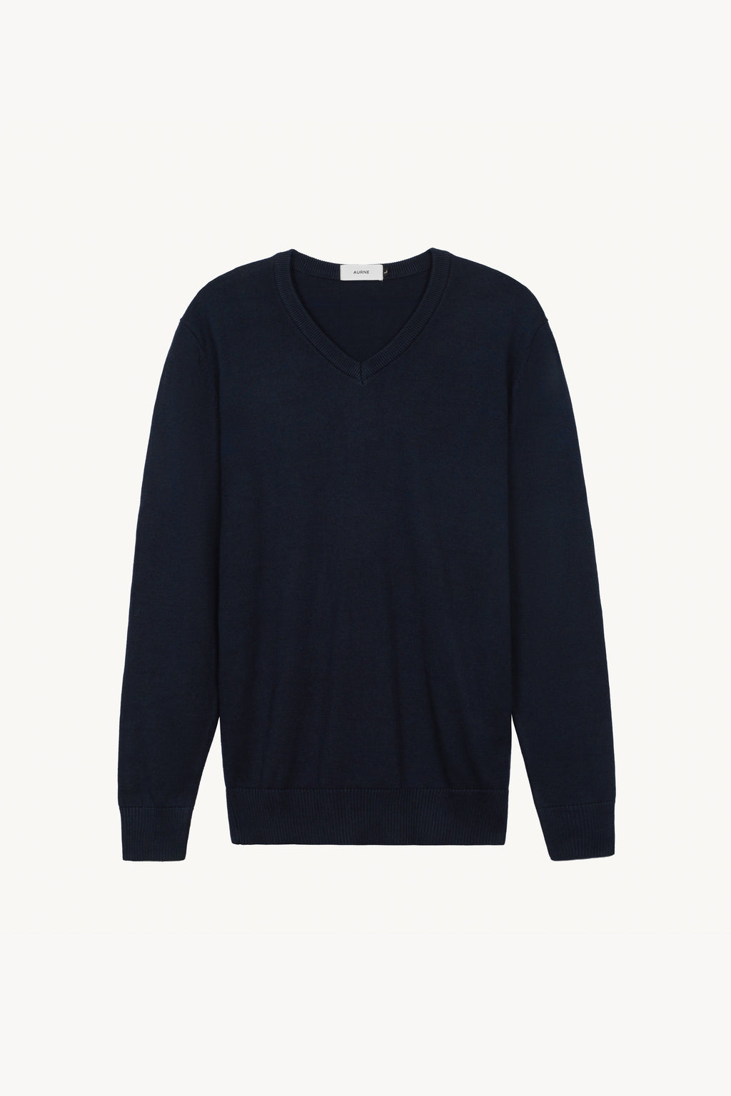 Lightweight V-Neck Jersey in Midnight