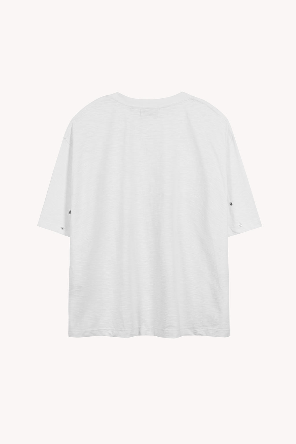 Aurelian Slub T-Shirt in White Cotton