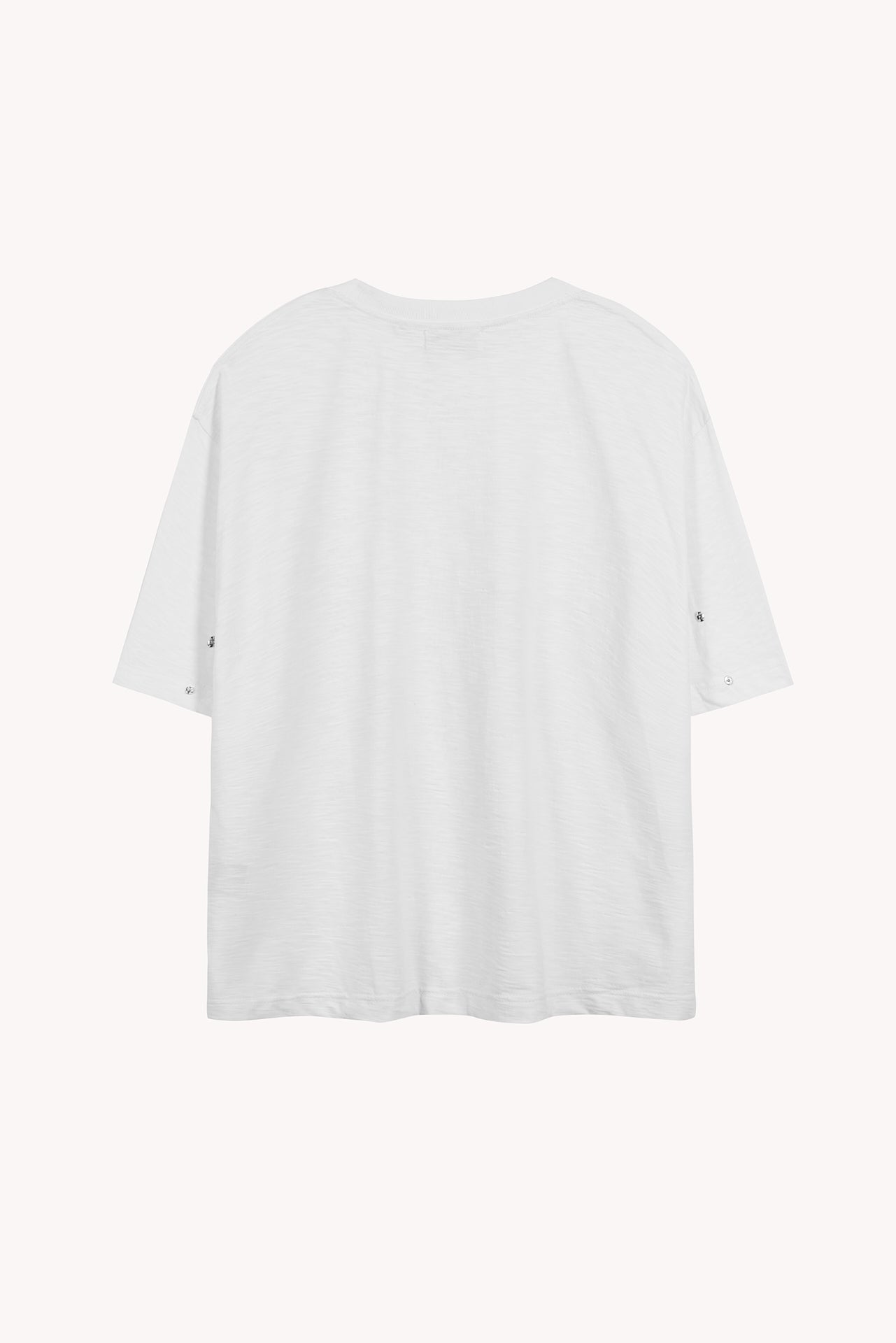 Aurelian Slub T-Shirt in White Cotton